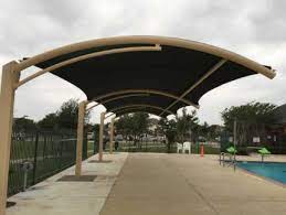 Snow load patio cover with 3 in. Commercial Shade Structures Playground Park Outdoor Shade