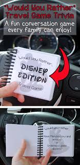 The key to a fun road trip with family or friends is to have a collection of fun games ready to whip out when you're feeling bored and need to change things up. Disney Would You Rather Free Printable Game