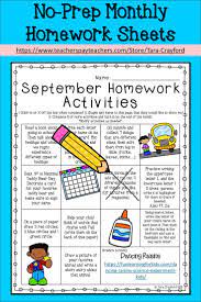 Pre K Monthly Homework Activity Sheets Homework Activities Math Activities Preschool Letter Activities Preschool