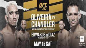 Both ufc 261 and ufc 262 sold out. Oliveira And Chandler To Battle For Vacant Lightweight Title At Ufc 262 Mykhel