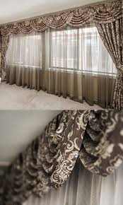 Curtain draping allows more light into your space, but the arrangement of the curtains can limit privacy. Modern Swags Tails Dollar Curtains Blinds
