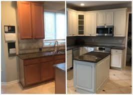 Cover the back splash, counter top and surrounding cabinets with plastic. Photo Gallery N Hance Of Northern New Jersey