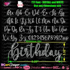 Cards, crafting, cricut, tutorials, videos | august 11, 2010 january 24, 2012. Rhinestone Template Font Bling Script Fonts Alphabet Rhinestone Ttf For Cricut Silhouette And More Letters Jewelry Beauty Haberdashery Vadel Com