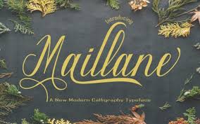 Download intro script r h1 base font for free. Maillane Calligraphy Font All Free Fonts
