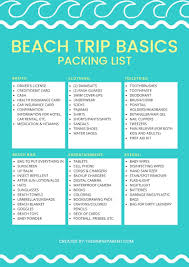 easy peasy packing for the beach with free printable