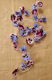 Pansy Garland 5 5ft Save On Crafts 7 Pansies Silk Flowers Garland