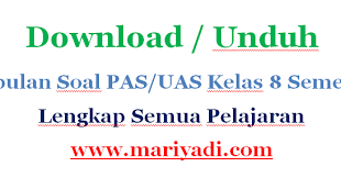 Pada kesempatan ini saya akan berbagi ssoal uts bahasa indonesia kelas 9 semester 2 k13 dan kunci jawaban yang bisa bapak/ibu guru download filenya. Download Soal Uas Bahasa Sunda Kelas 8 Semester 2 Kurikulum 2013 Mariyadi Com