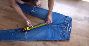 It's easiest to make the mark along the. How To Cut Jeans Into Shorts In Just 6 Easy Steps Upstyle