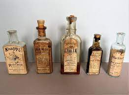 Vintage medicine hand crafted bottle, ether for anesthe…. Antique Medicinal Bottles With Labels Good For Man Or Beast Collectors Weekly
