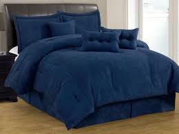 Navy blue round bed sheets set solid bliss sateen. 7 Pc Solid Navy Blue Micro Suede Comforter Set Cal King Size New C18372 Comforter Sets Blue Comforter Sets Black Comforter Sets
