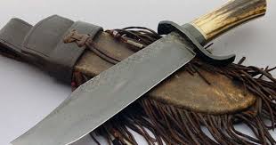Winkler Elk Bowie Bowie Knife Knife Knife Sheath