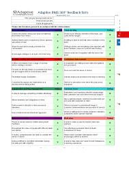 360 Degree Feedback Form 360 Degree Feedback 360 Feedback Feedback