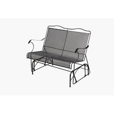 Hampton Bay Jackson Patio Loveseat Glider 7894000 0105157 The Home Depot Patio Loveseat Black Patio Furniture Lawn Furniture