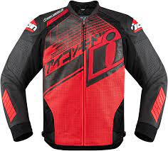 Icon Hypersport Prime Hero Jacket Red Jackets Leather Jacket Style Apparel Merchandising