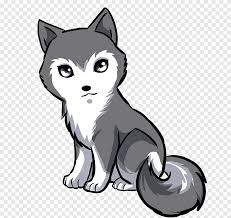 Practice enough and you'll develop your very own style. Gray Wolf Illustration Siberian Husky Puppy Anime Drawing Cuteness Husky Mammal Animals Png Pngegg
