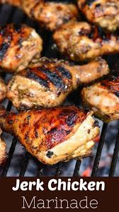 Jerk Chicken Marinated In A Flavorful And Spicy Jerk Chicken Marinade And Cooked On The Grill This Jerk Jerk Chicken Marinade Jerk Chicken Recipe Jerk Chicken