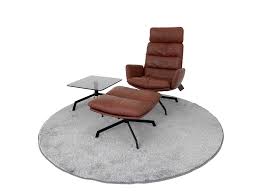 Leder drehsessel in toller farbvielfalt. Kff Arva Lounge Drehsessel Und Hocker In Leder Sauvage Teak Mit Beistelltisch Kff Stuhle Kff Asco Izabela K