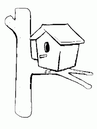 The birdhouse coloring pages, colouring pages, coloring books. Birdhouse Coloring Page Coloring Home