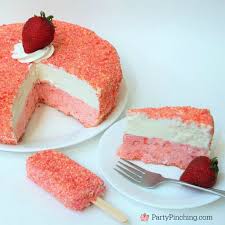 Strawberry Shortcake Ice Cream Bar Cake Recipe Strawberry Shortcake Recipes Strawberry Crunch Cake Strawberry Shortcake Ice Cream