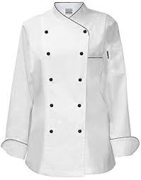 Newchef Fashion Lady Frenchy White Chef Coat With Black Trim Review Black Trim Fashion Chef Coat