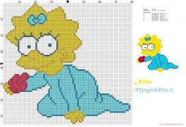 It is really good nursery wall art! Maggie Simpson Crawling With Pacifier Free Cross Stitch Patterns Simple Unique Alphabets Baby Cross Stitch Gallery Cross Stitch Patterns Free Cross Stitch Patterns