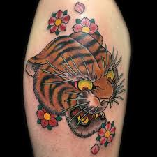 Grey tiger tattoo design on chest. Updated 40 Majestic Japanese Tiger Tattoo Designs August 2020