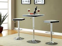 Cm Bt6914wh Veria Modern Style White Top And Black Trim Rounded Square Top Adjustable Height Bar Table With Chrome Base White Bar Table Bar Table Bar Height Table