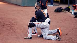 The san francisco giants are an american professional baseball team based in san francisco. San Francisco Giants Players And Manager Kneel During National Anthem In Exhibition Game Against Oakland Cnn