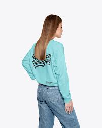 Download Girl In A Sweatshirt Mockup In Apparel Mockups On Yellow Images Object Mockups
