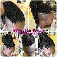 Afrostyle Undercut Shaved Side Hairstyles Braids With Shaved Sides Braided Mohawk Hairstyles
