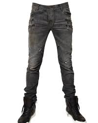 Black And White Jeans Mens Balmain Black Slim Fit Jeans For Men Lyst White Jeans Men Black Jeans Men Mens Jeans Fit