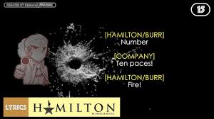 Ten duel commandments is the 15th song of act one of the musical hamilton. 15 Hamilton Ten Duel Commandments Video Lyrics Youtube