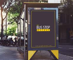 Download free bus shelter advertising board psd. Bus Stop Advertising Mockup Mockup World