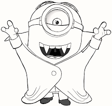 8 Cute Vampire Minions Coloring Pages Minion Coloring Pages Minion Drawing Minions Coloring Pages