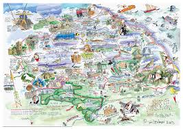 I Hope This Fun Map Of North Yorkshire Will Put A Smile On My Guests Faces As Well As Helping Them Decide Where North York Moors Map Of Yorkshire North York