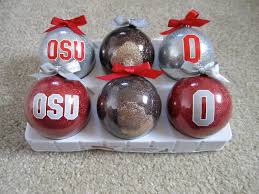 Ornaments Ohio State Ornaments Buckeye Crafts State Christmas Ornaments