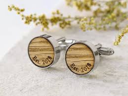 For the uninitiated, the 5th year wedding anniversary is called wood anniversary just like 25th anniversary is the silver anniversary and the 50th the gold. Accessories Cuff Links 5th Anniversary 5 Year Anniversary Gift Wedding Anniversary Whiskey Barrel Cufflinks Wood Anniversary Gifts For Him Wood Cuff Links