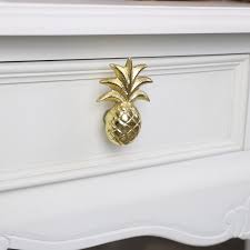 Solid pewter, pineapple cabinet hardware knob. Gold Pineapple Drawer Knob Cupboard Door Handle Decorative Home Decor Accessory Ebay