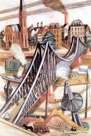 The Iron Footbridge Artwork By Max Beckmann Oil Painting Art Prints On Canvas For Sale Max Beckmann The Iron Bridge German Expressionism