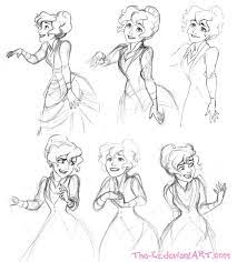 Ruth Is Embarrassed By The Ez Character Sketches Art Sketches Cartoon Drawings