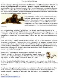Maybe you would like to learn more about one of these? The Joy Of Pet Sitting Pet Sitting Pet Businesses Pet Sitting Business