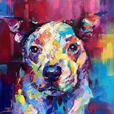 Bull Terrier A Recent Commissioned Portrait Of Winnie Dm Me For Enquires To Have Your Pet Painted In 2020 Painting Colorful Art Canvas Art