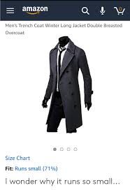 Amazon 0 Mens Trench Coat Winter Long Jacket Double