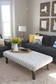 How to make a tufted coffee table ottoman first, cut your plywood to the size you want (or have home depot or lowe's do this for you). Diy Tufted Fabric Ottoman From An Old Table Ottoman Decor Diy Ottoman Diy Ottoman Coffee Table