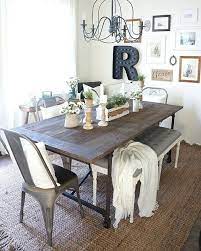 Graceful Farmhouse Dining Room Table And Decorating Ideas Thelatestdailynews Rustic Dining Room Table Dining Room Table Centerpieces Kitchen Table Decor