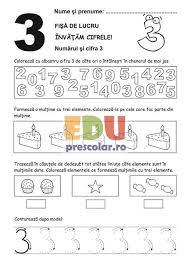 Downloadeaza fisele de colorat preferate cu animale, flori, natura sau personajele preferate din desene animate. Fise De Lucru Cu Cifre Matematica Logica Eduprescolar Ro