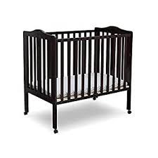 Delta Children Folding Portable Mini Baby Crib With Mattress Dark Chocolate Crib Bedding Sets And Baby Bedding Portable Crib Delta Children Cribs