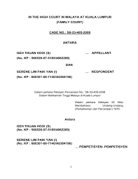 Lim soh & goonting is a lawyer firm located in kuala lumpur, kuala lumpur with 12 practicing lawyer. In The High Court In Malaya At Kuala Lumpur Family