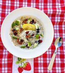 美國番媽發表的優格杏仁奶芭樂奇亞籽麥片食譜 recipe food breakfast oatmeal