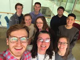 1. Professor Kruschwitz with some MS students, Spring 2019. From left,...